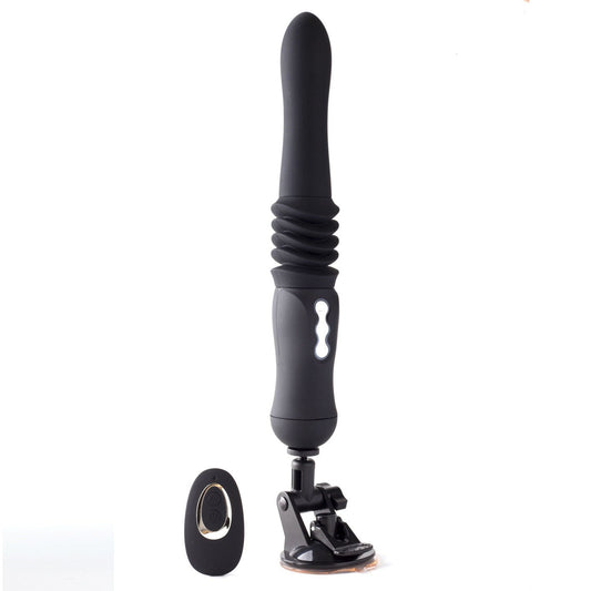 Max Silicone Thrusting Portable Love Machine -  Black MTLM15102-BLK
