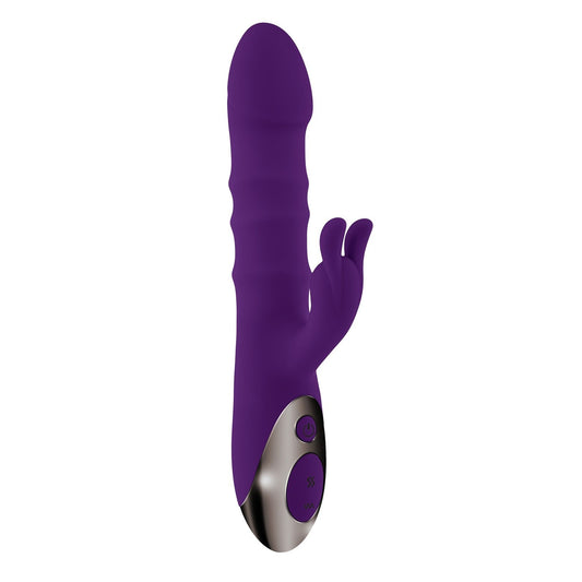 Playboy Pleasure - Hop to It - Rabbit Vibrator - Dark Purple PB-RS-2345-2