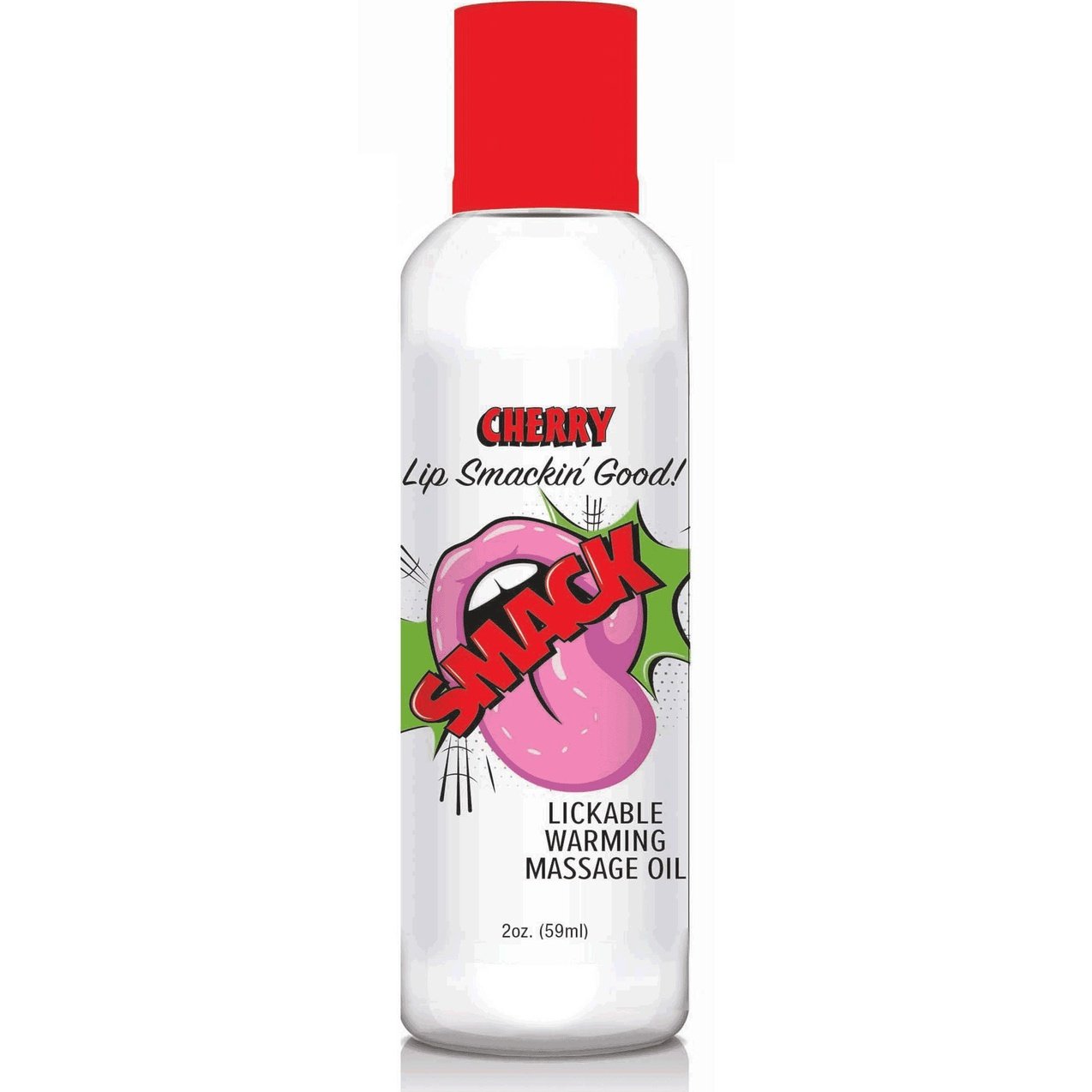 Smack Warming and Lickable Massage Oil - Cherry 2 Oz LG-BT406