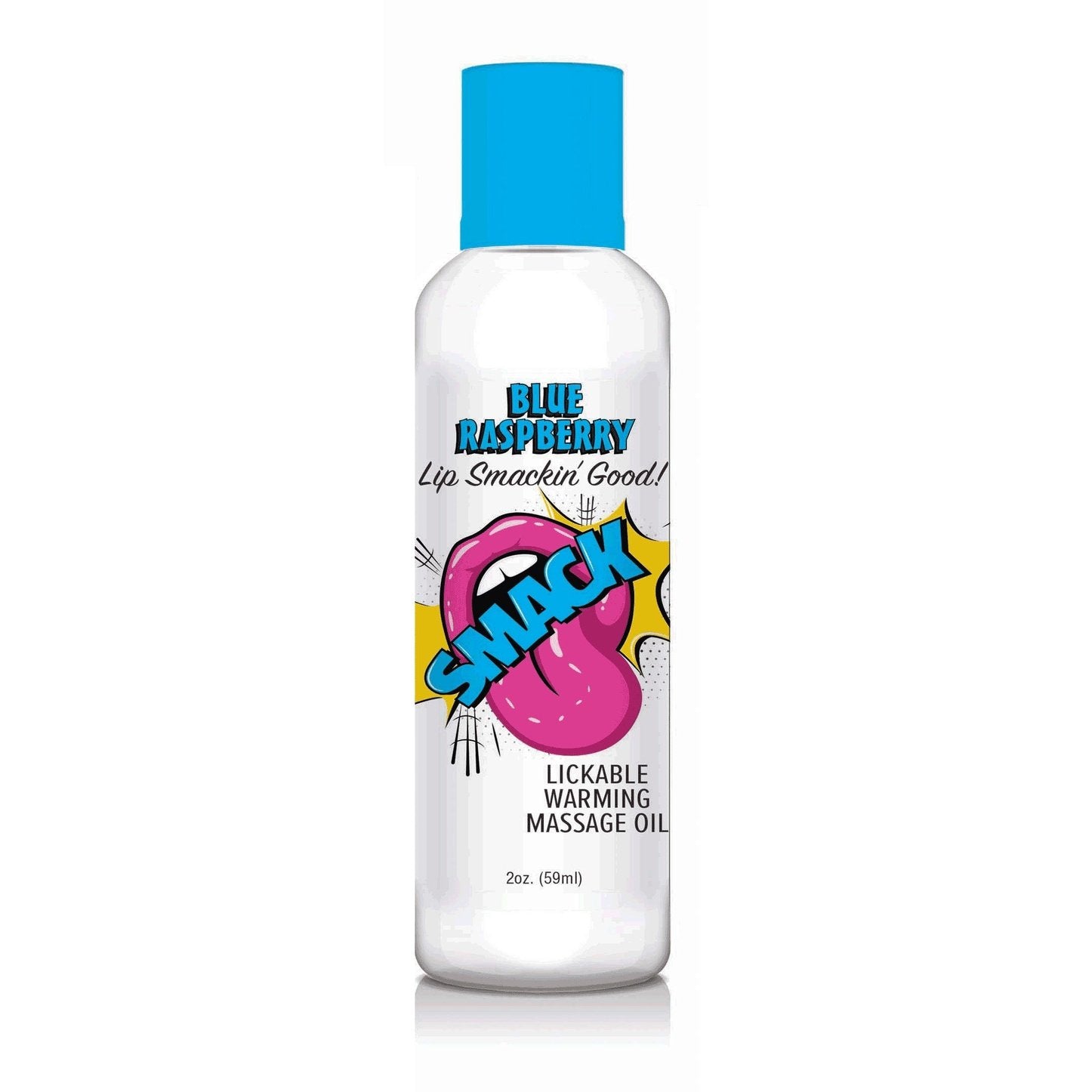 Smack Warming and Lickable Massage Oil - Blue  Raspberry 2 Oz LG-BT405