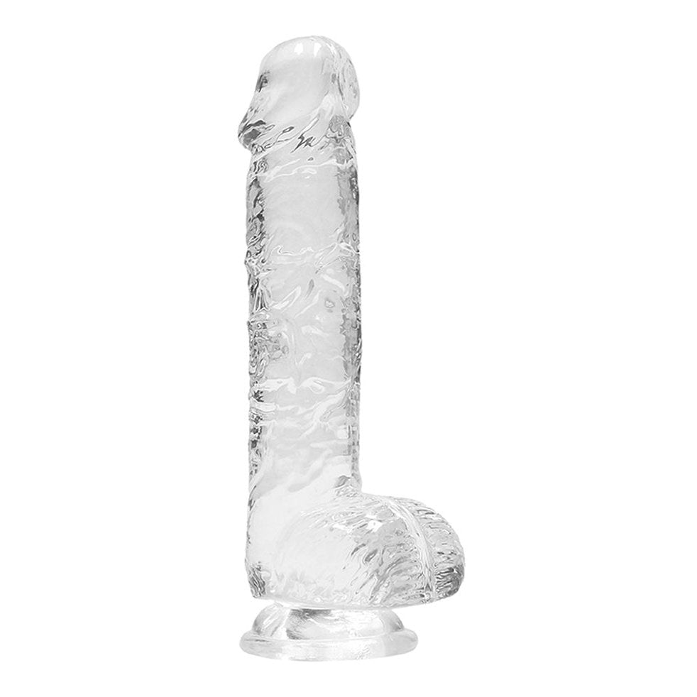 6 Inch Realistic Dildo With Balls - Translucent SH-REA090TRA