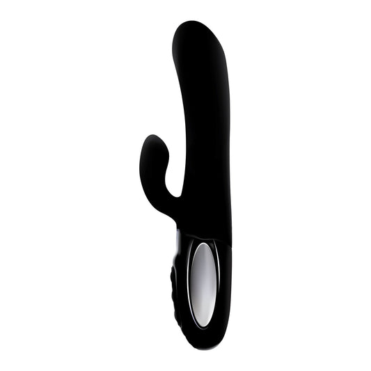 Hypnotic - Black - Thrusting Rabbit With Swinging Clitoral Stimulator VB-66108