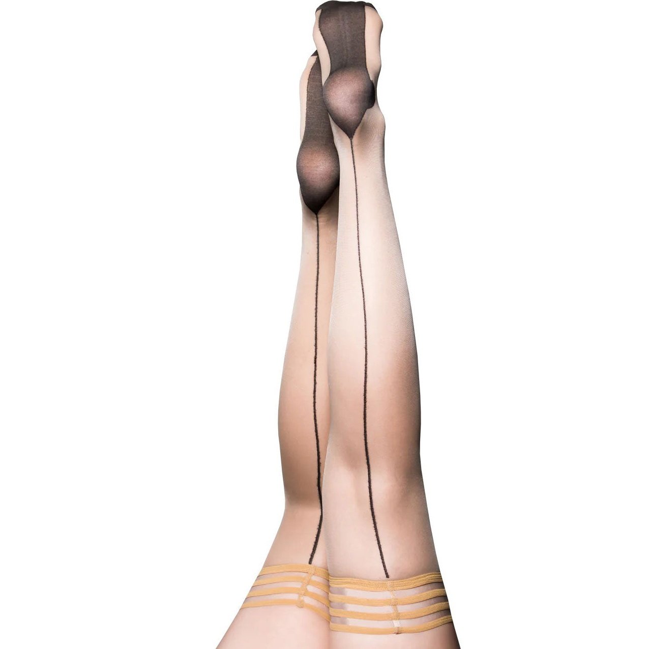 Ruby - Cuban Heel Thigh High - Size B - Nude KX-1318B-NUD-B