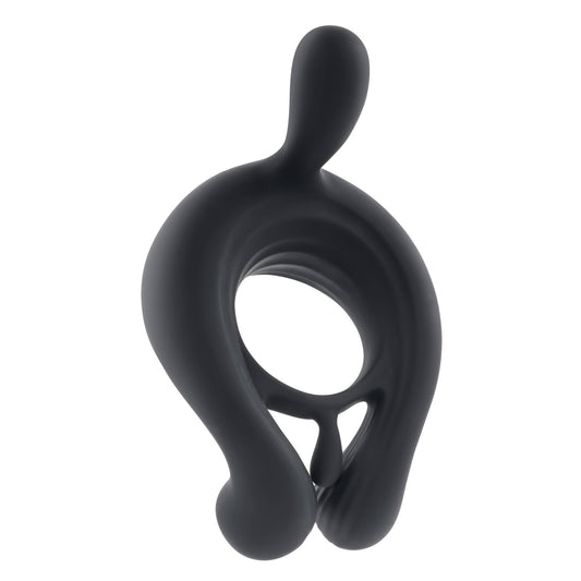 Playboy Pleasure - Triple Play - Cock Ring - Black PB-RS-1355-2