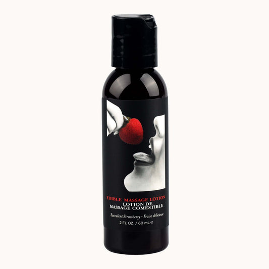 Edible Massage Lotion - Strawberry - 2 Fl. Oz. EB-MLE203