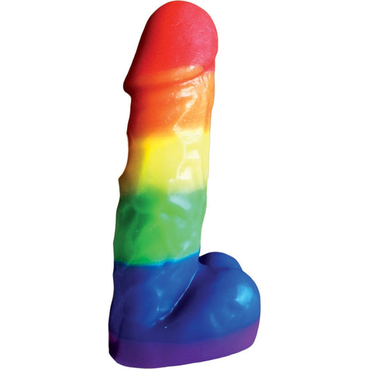 Rainbow Pecker Party Candle 7 Inches HTP3144