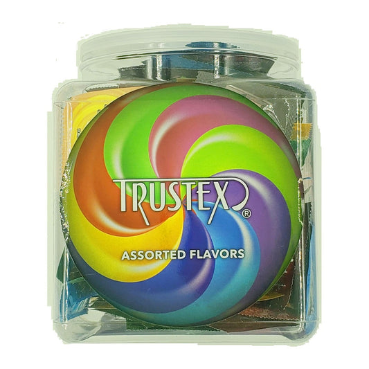 Trustex Flavored Lubricated Condoms 144 Pieces Box - Assorted Flavors AL-8050B