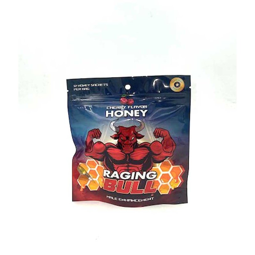 Raging Bull Male Enhancement - 12 Sachets Display  - Cherry Honey CG-RBH2