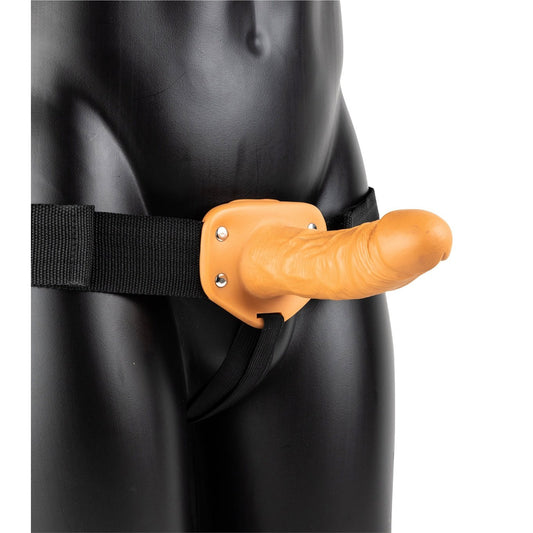 Hollow Strap-on Without Balls 6 Inch - Tan SH-REA135TAN