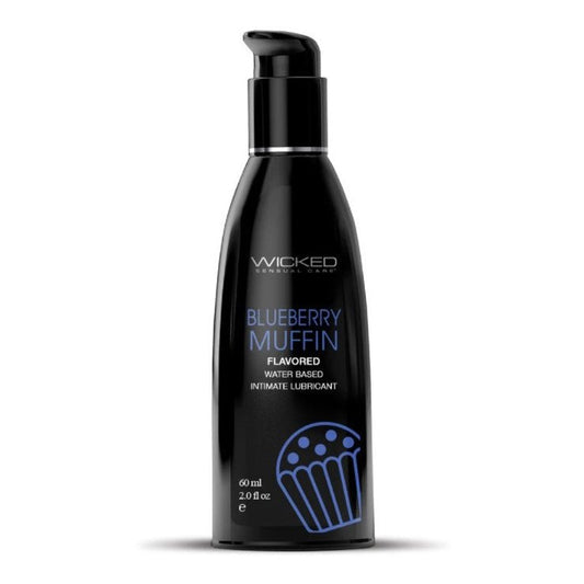 Aqua Blueberry Muffin Flavored Water Based  Intimate Lubricant - 2 Fl. Oz. WS-90452