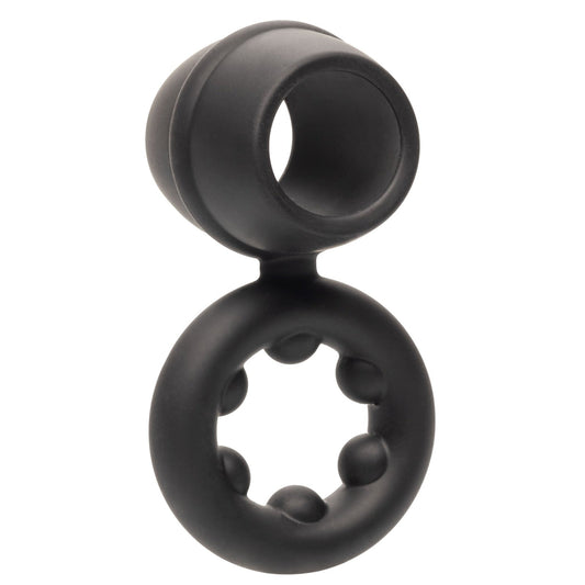 Alpha Liquid Silicone Dual Support Magnum Ring - Black SE1492502