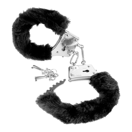 Fetish Fantasy Series Beginner's Furry Cuffs - Black PD3800-23