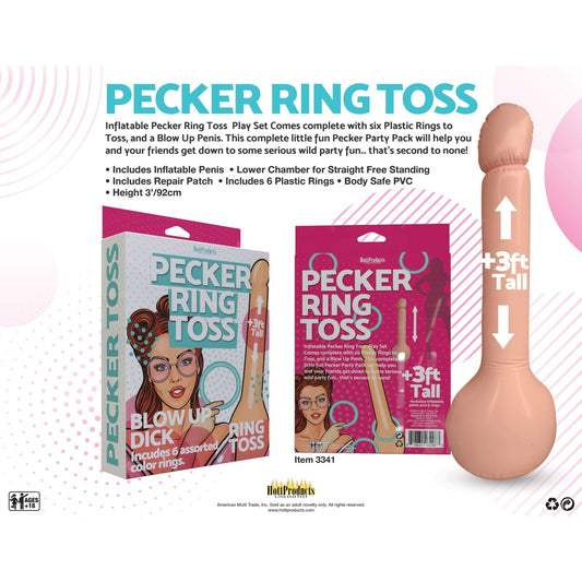 Inflatable Pecker Ring Toss HTP3341