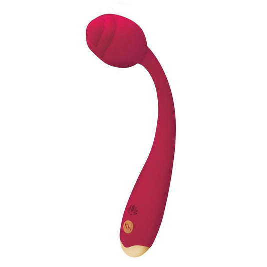 Rosegasm Long Stem Flexi G-Spot Vibe Rose - Red SK-1042