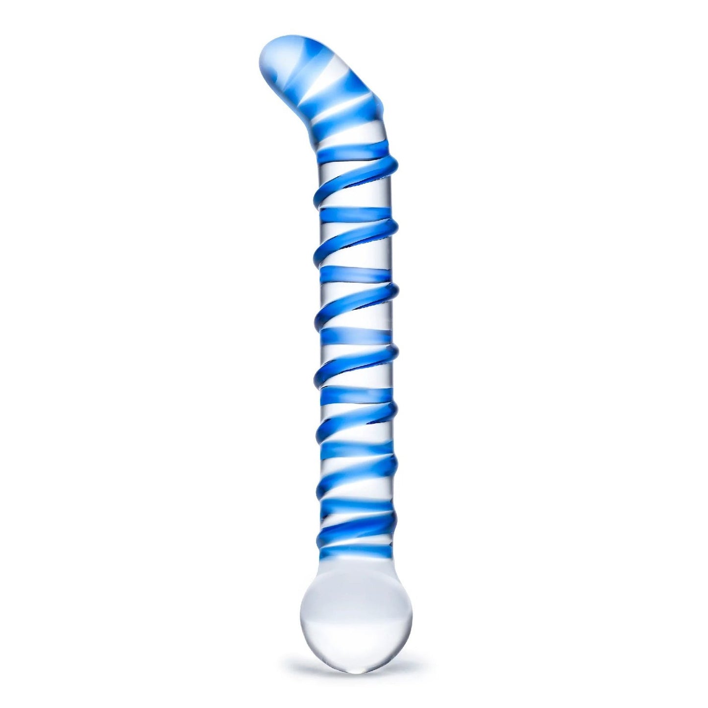 Mr. Swirly 6.5 Inch G-Spot Glass Dildo GLAS-144