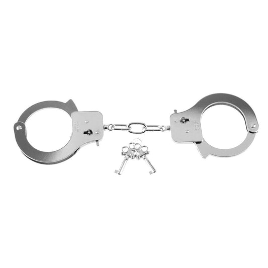 Fetish Fantasy Series Metal Handcuffs - Silver PD3801-26