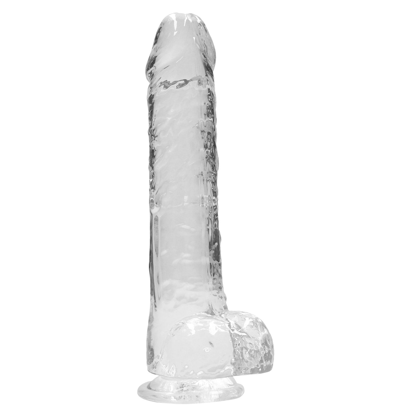 9 Inch Realistic Dildo With Balls - Translucent SH-REA093TRA