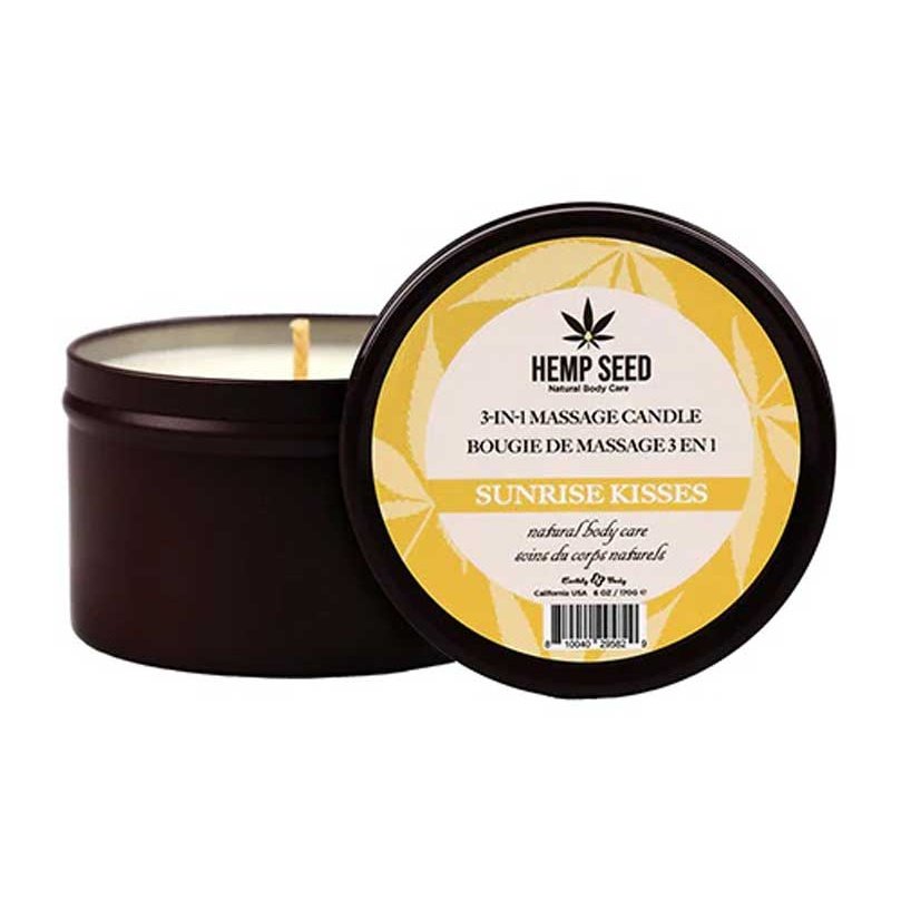 Hemp Seed 3-in-1 Massage Candle - Sunrise Kisses 6 Oz EB-HSCS023B