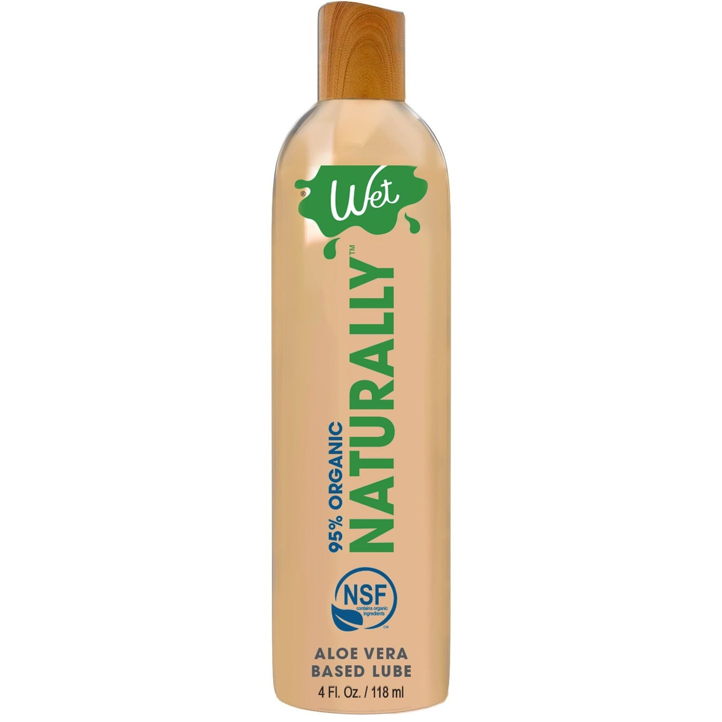 Wet 95% Organic Naturally - Aloe Based Lubricant 4 Oz WT26425