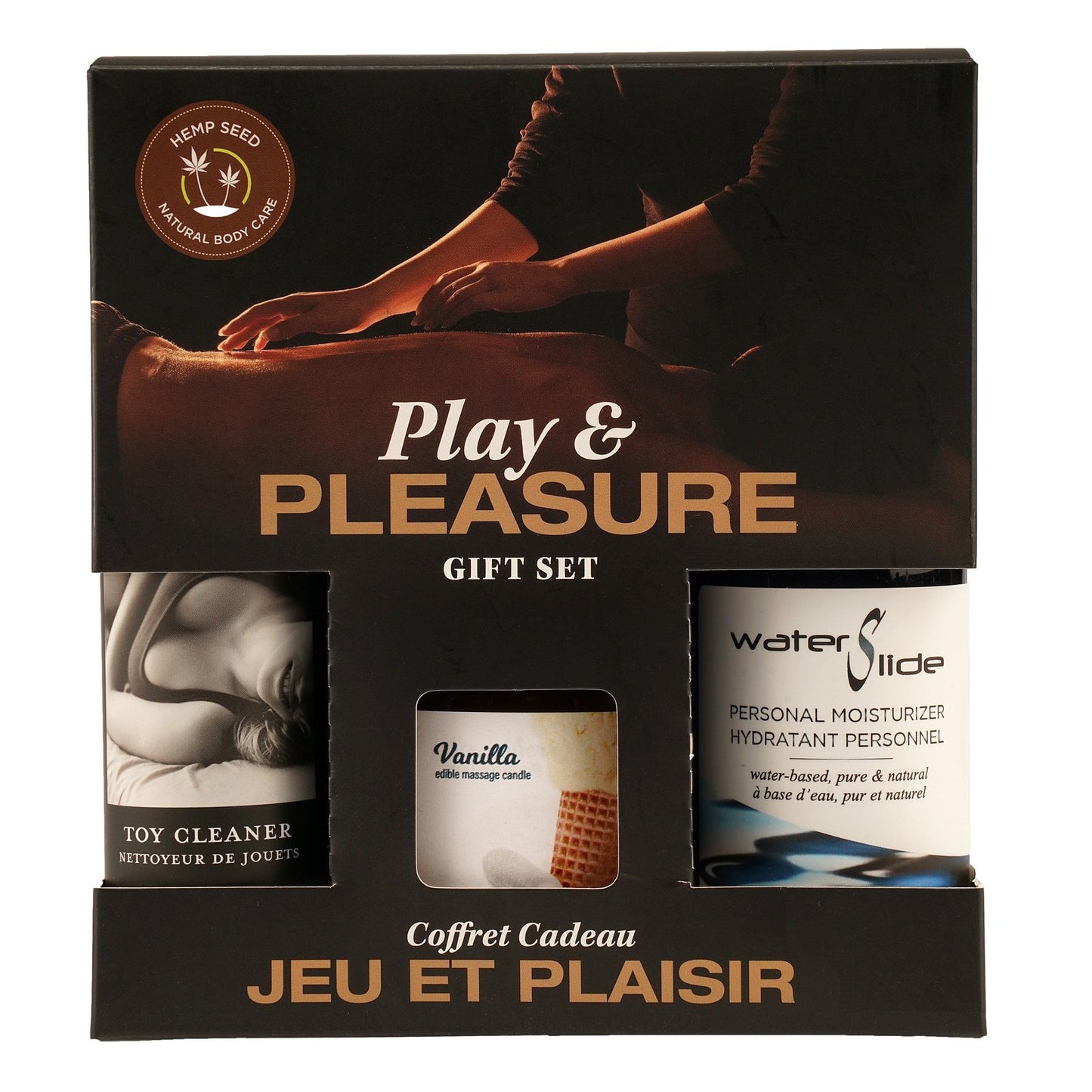 Hemp Seed by Night Play and Pleasure Gift Set - Vanilla EB-HSBN002