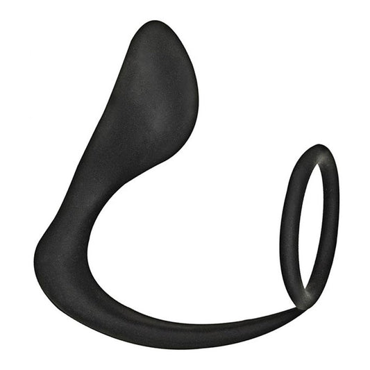 Commander Prostate Pleaser Cockring - Black NW2944