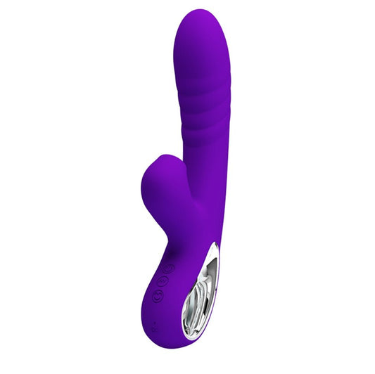 Pretty Love Jersey Sucking and Vibrating Rabbit -  Purple BI-014833