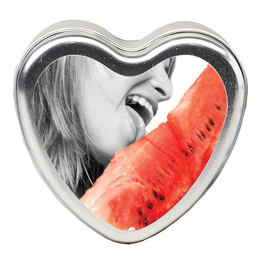 Edible Heart Candle - Watermelon - 4 Oz. EB-HSCK004