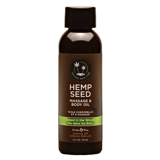 Hemp Seed Massage and Body Oil - Naked in the Woods - 2 Fl. Oz/ 60ml EB-MAS222