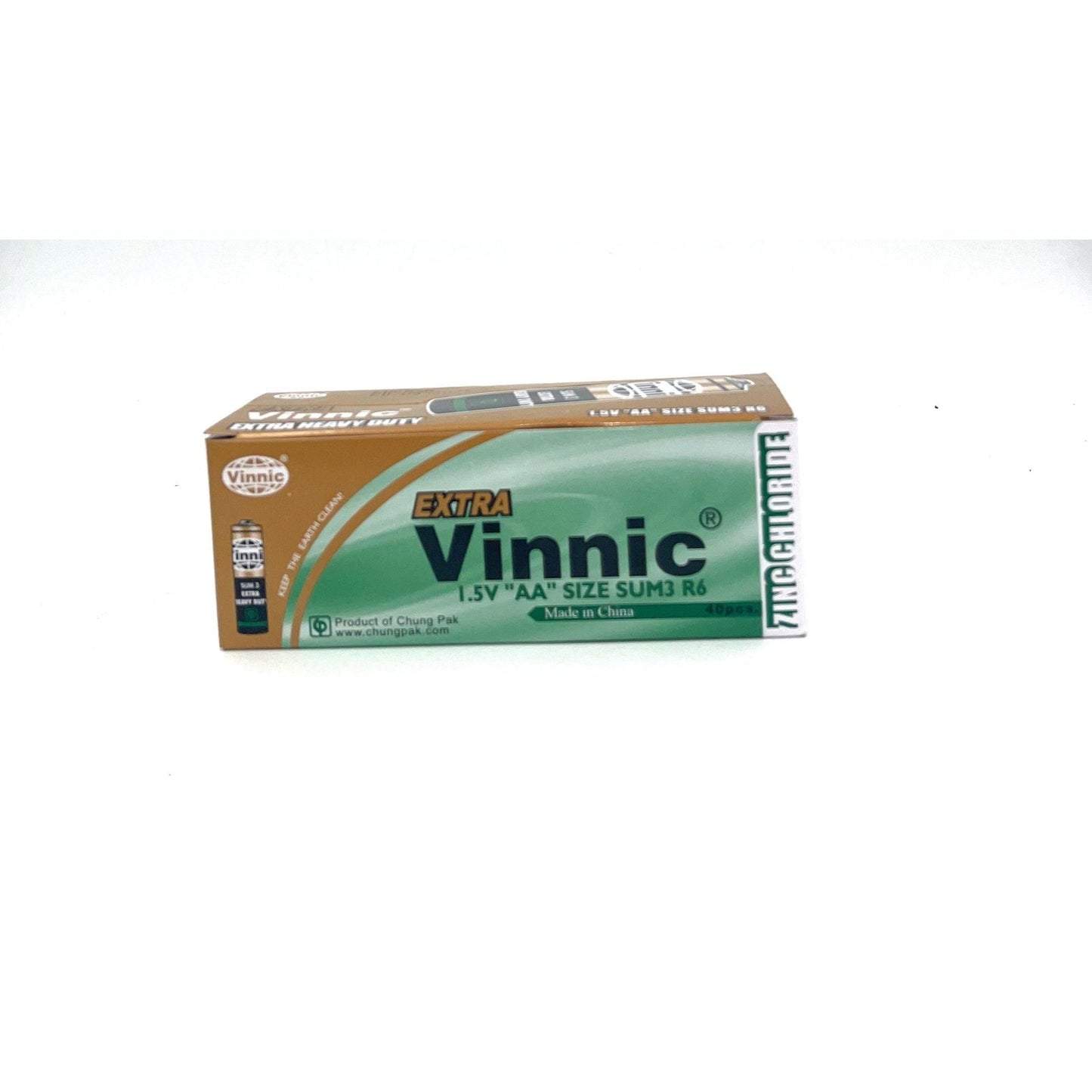 Vinnic Extra Heavy Duty AA - 4 Pcs Shrink Pk. - 40 Pcs. Box SPER6MSG