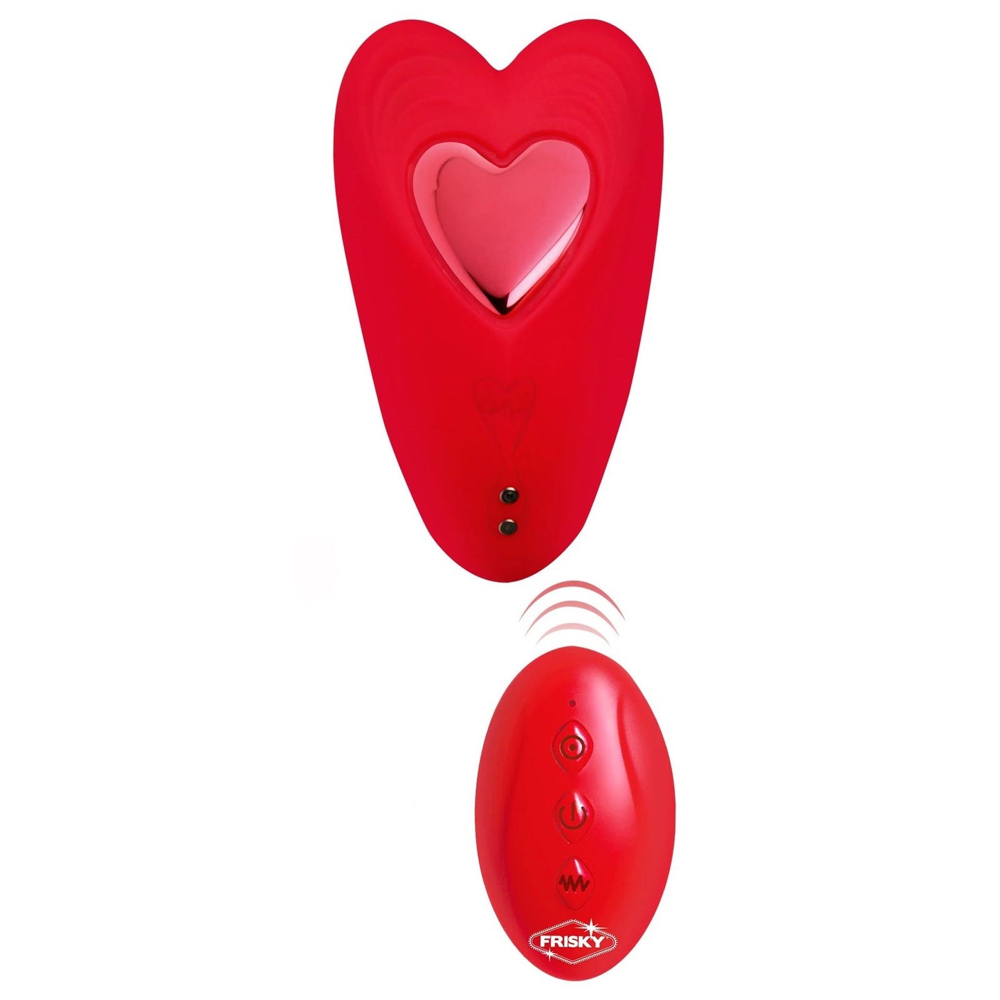 Love Connection Silicone Panty Vibe With Remote Control - Red FR-AH368