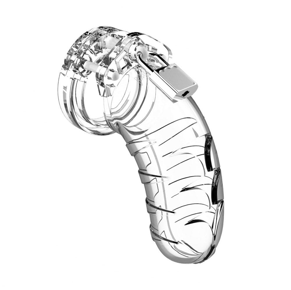 Mancage Model 4 Chastity 4.5 Inch Cock Cage - Transperant MCG-MCG004TRA