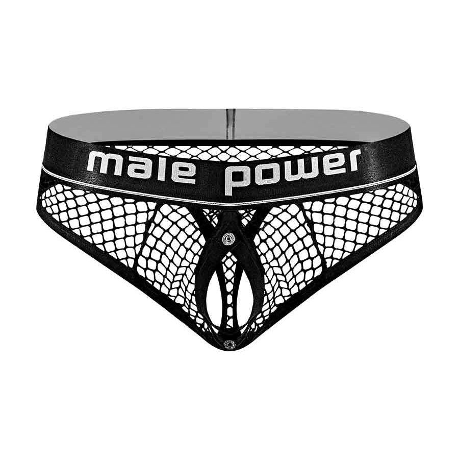 Cock Pit Net Cock Ring Thong - S/ M - Black MP-410260BKSM