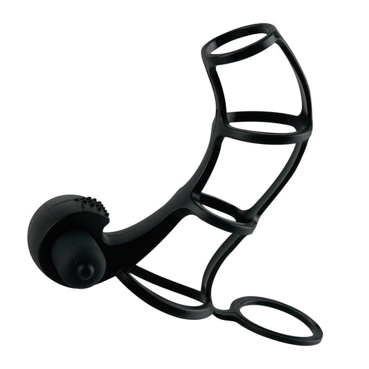 Fantasy X-Tensions Deluxe Silicone Power Cage  - Black PD4142-23