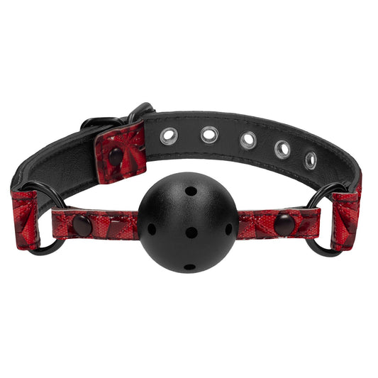 Breathable Luxury Ball Gag - Burgundy OU-OU345BUR