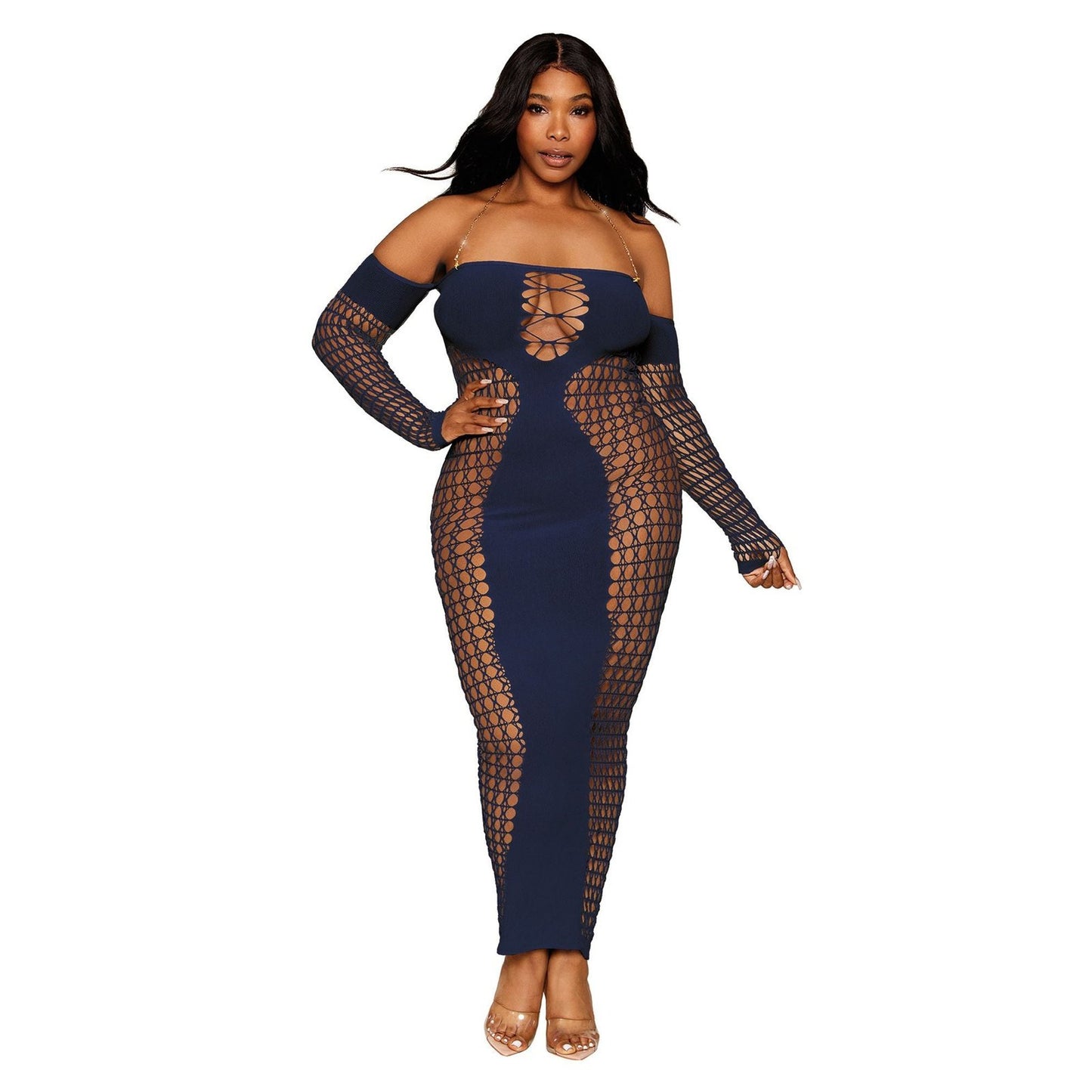 Bodystocking Gown - Queen Size - Denim DG-0486XDENQ