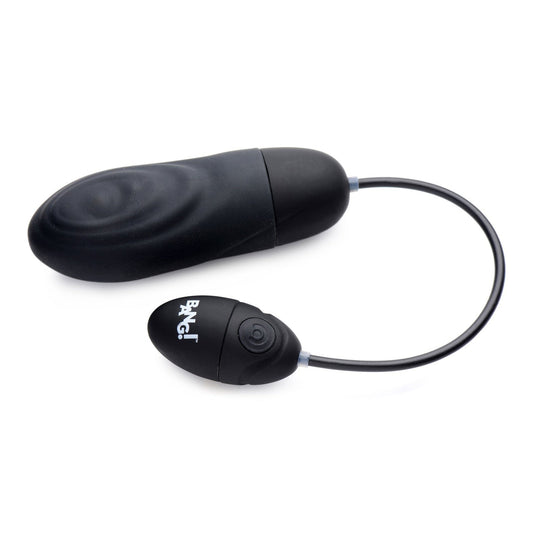 7x Pulsing Rechargeable Silicone Bullet- Black BNG-AG521-BLK