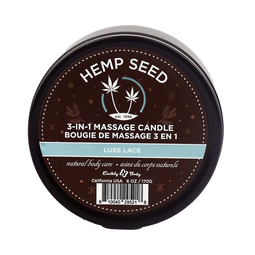 3-in-1 Massage Candle - 6 Oz. - Luxe Lace EB-HSCH022B