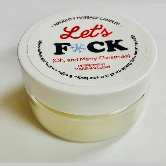 Let's Fuck Massage Candle - Peppermint Marshmallow 1.7 Oz KS14312