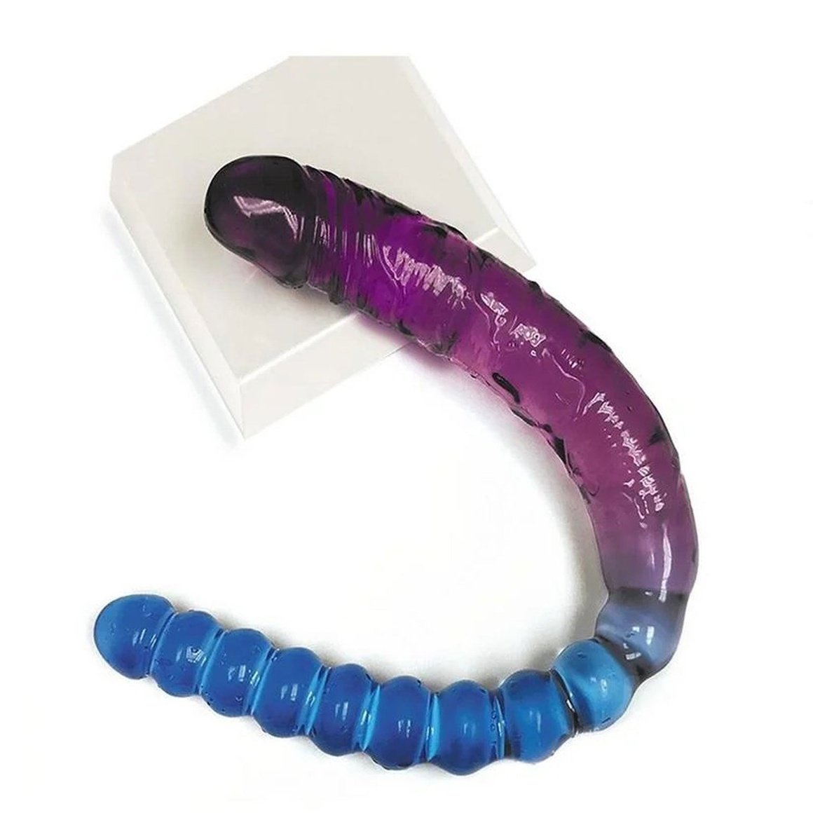 Shade - 17 Inch Double Dong - Violet and Blue IC1307