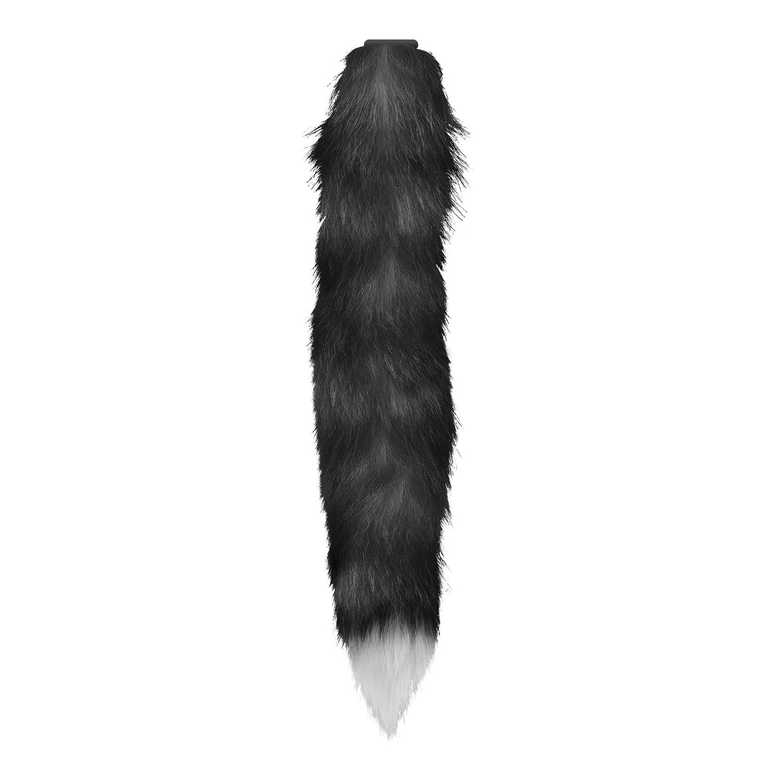 Interchangeable Black and White Fox Tail TZ-AG842