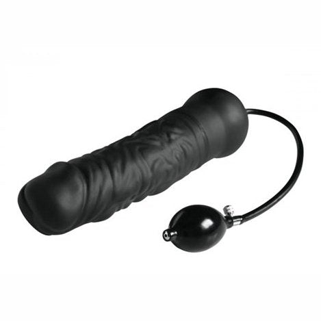 Leviathan Giant Silicone Inflatable Dildo - Black MS-AB524