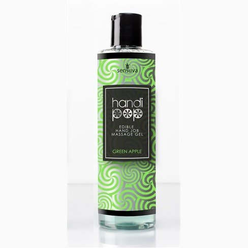 Handi Pop Handjob Massage Gel - Green Apple - 4.2 Oz. SEN-VL488