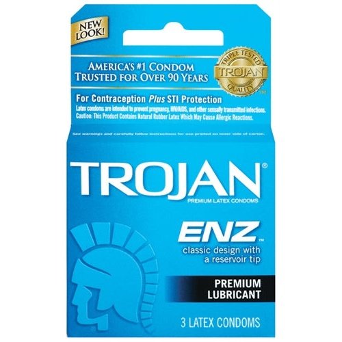 Trojan Enz Lubricated - 3 Pack TJ93050