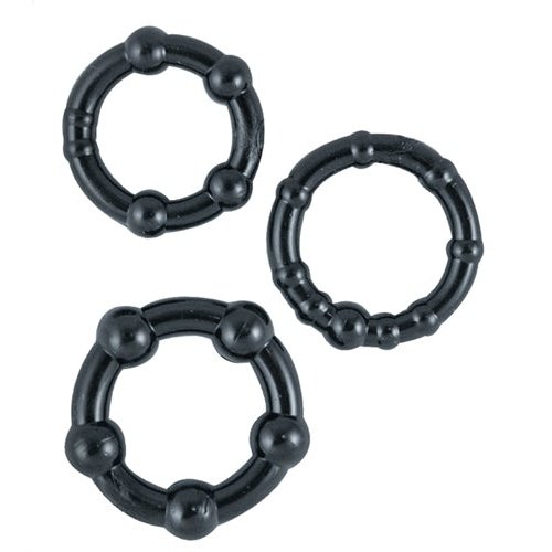 Ram Beaded Cockrings - Black NW2485-2