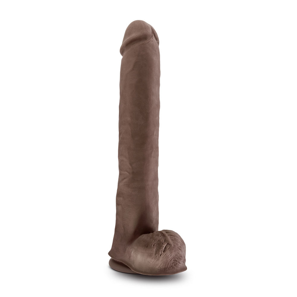 Au Naturel - Daddy - 14 Inch Sensa Feel Dual  Density Dildo - Chocolate BL-26646