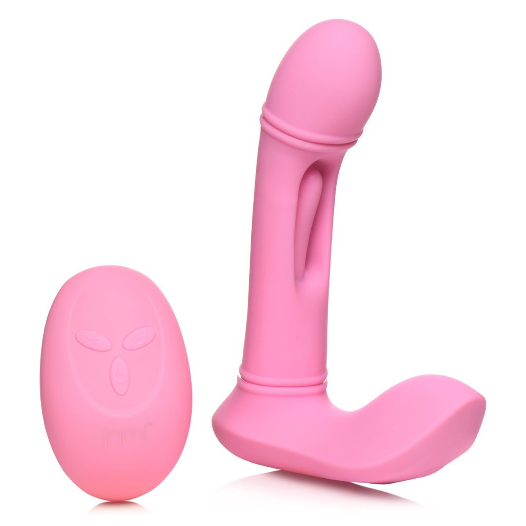 Flickers G-Flick Flicking G-Spot Vibrator With  Remote - Pink INM-AH447