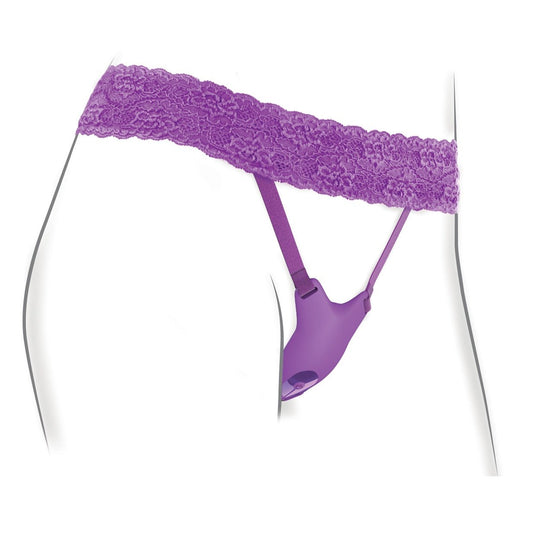 Fantasy for Her Ultimate G-Spot Butterfly Strap-on - Purple PD4963-12