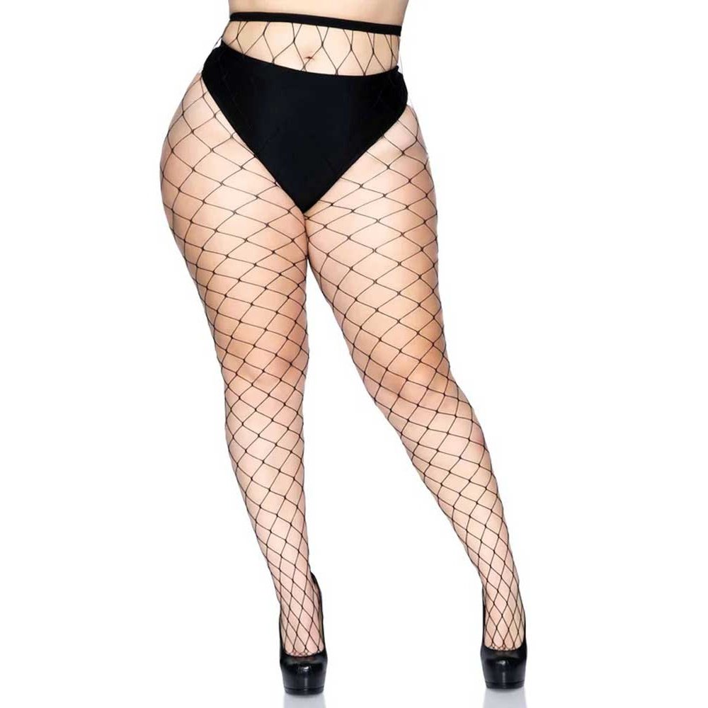 Fence Net Pantyhose - Queen - Black LA-9905QBLKQ