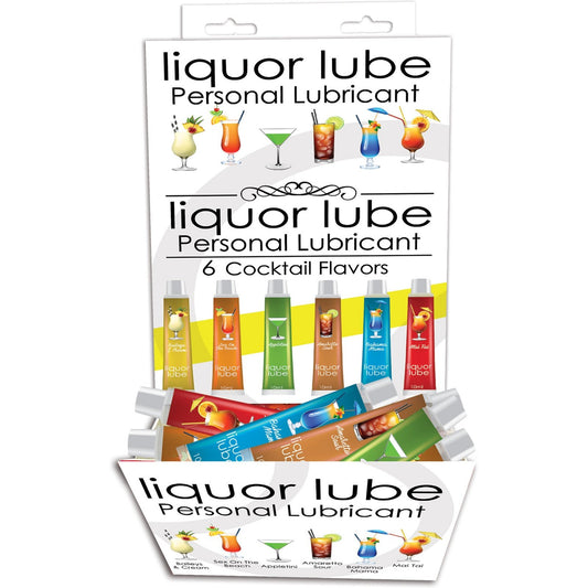 Liquor Lube Assorted Flavors 72 Pcs Display - Display - 6 Cocktail Flavors - 10ml Tubes HTP2649D