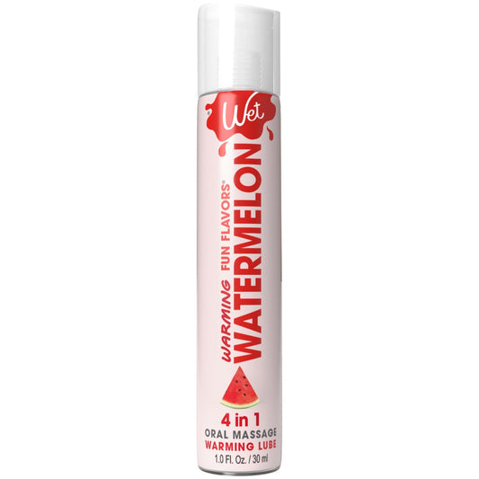 Wet Warming Fun Flavors - Watermelon - 4 in 1  Lubricant 1 Oz WT20441